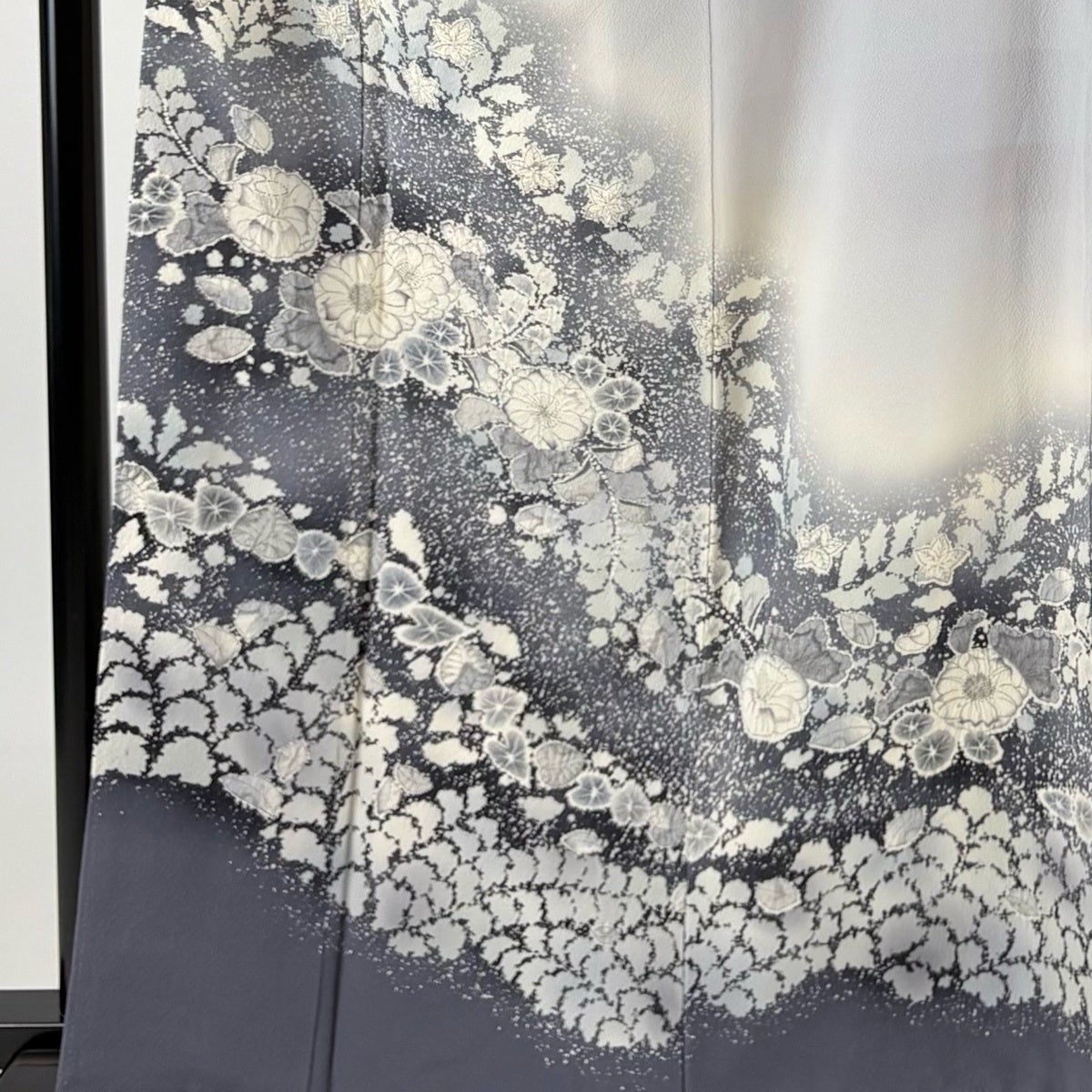 訪問着 身丈164cm 裄丈68cm L 袷 翠山工房 落款あり 辻が花 ぼかし 青