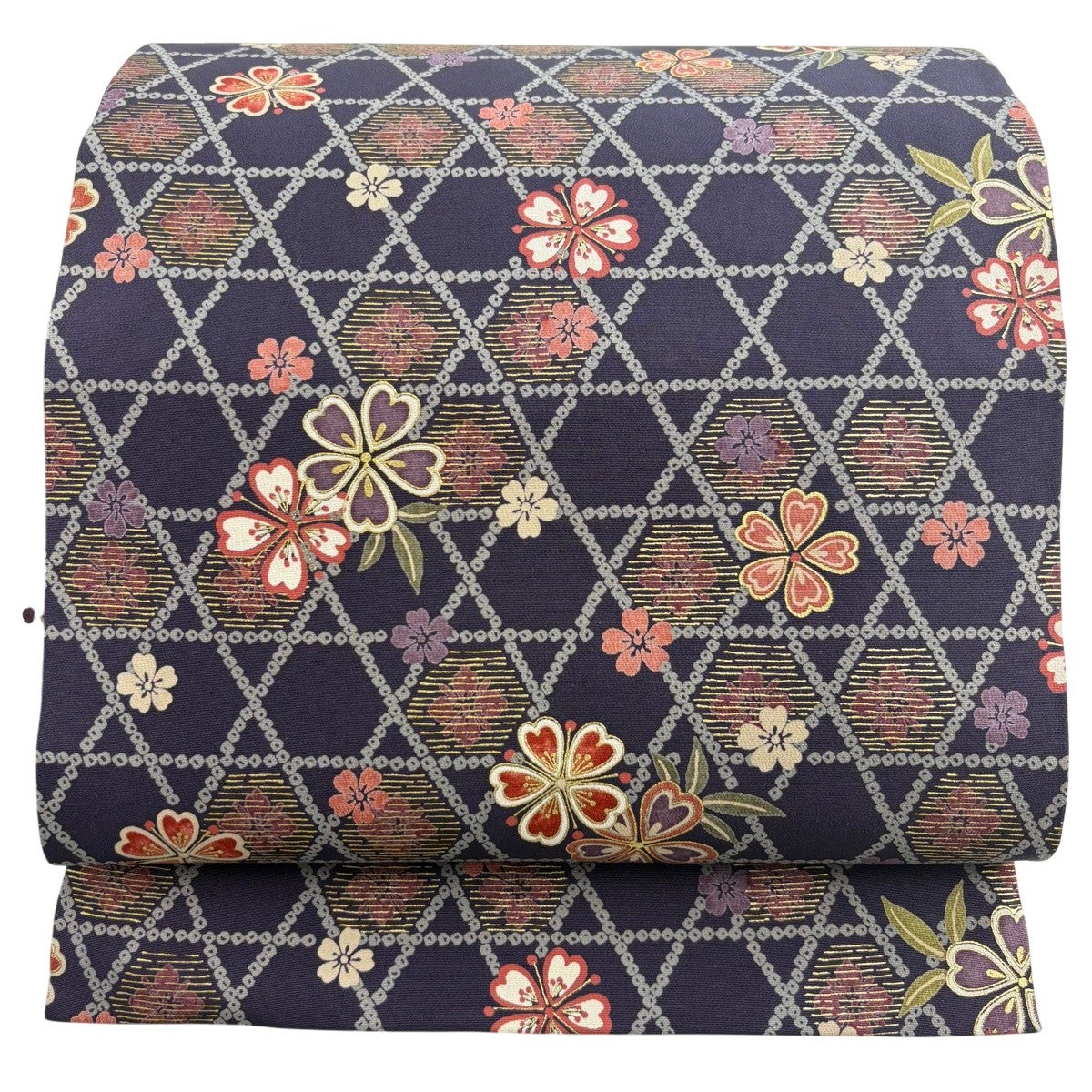 サービス品　帯　名古屋帯　まとめ売り　美品　正絹 名古屋帯 秀品 向かい鳥 金彩 黒 正絹｜中古・古着・リサイクル着物