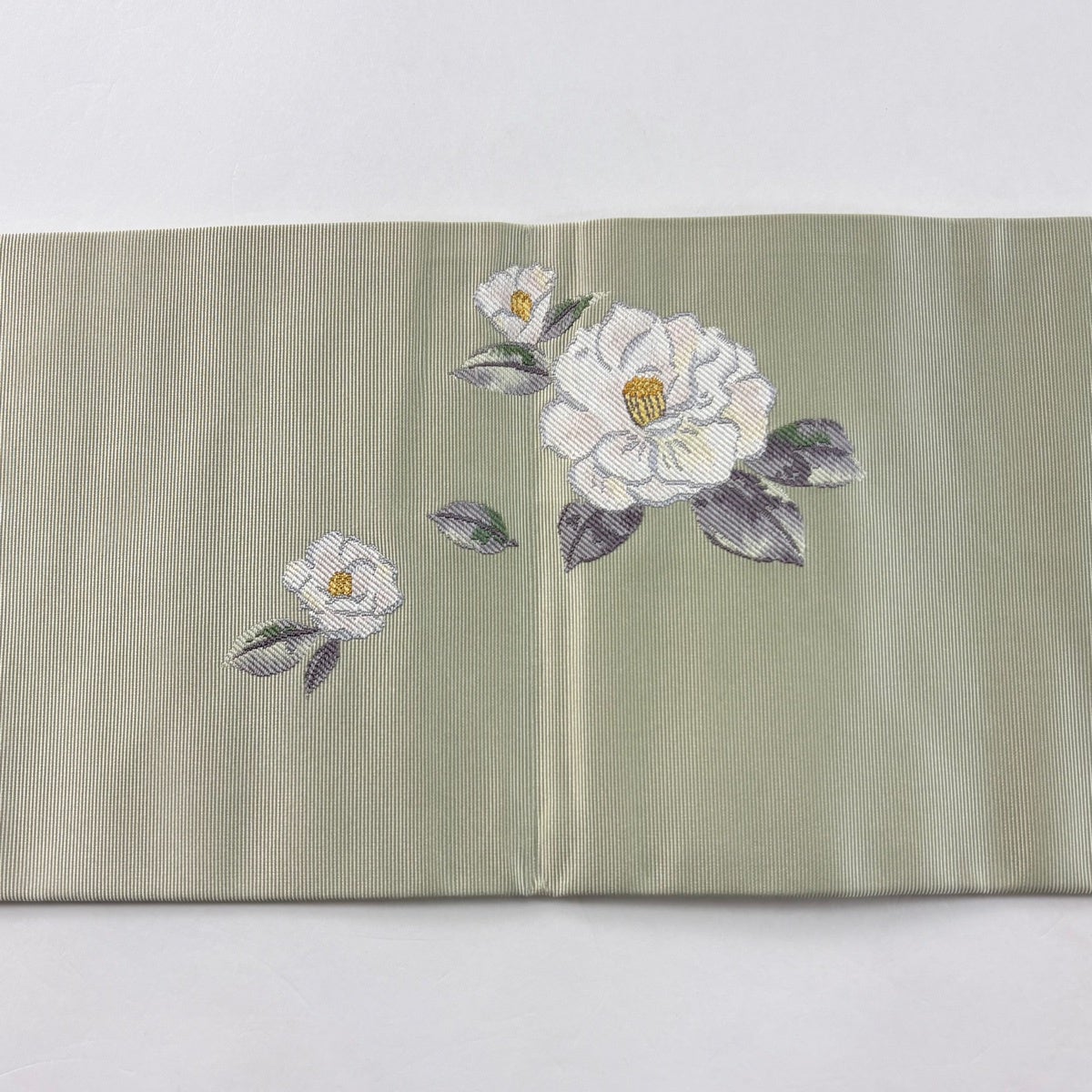 名古屋帯 秀品 草花 金糸 薄緑 正絹|中古・古着・リサイクル着物通販 名古屋帯 秀品 草花 金糸 薄緑 正絹|中古・古着・リサイクル着物通販