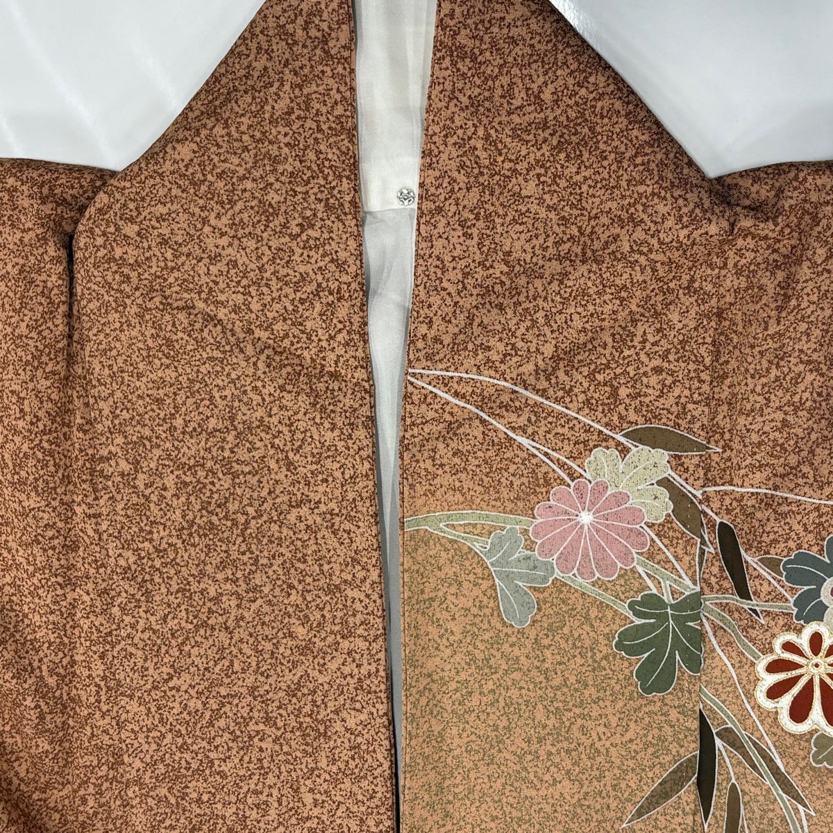 美品】 訪問着 身丈165.5cm 裄丈67cm M 袷 菊 有職文様 金彩 染め分け