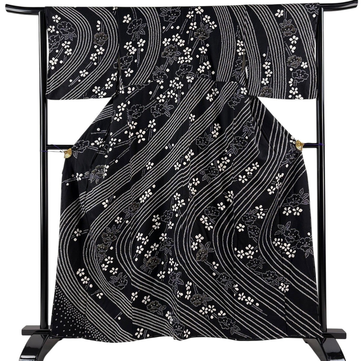 最終価格】 83%OFF 【美品】 訪問着 身丈163.5cm 裄丈65cm M 袷 菊