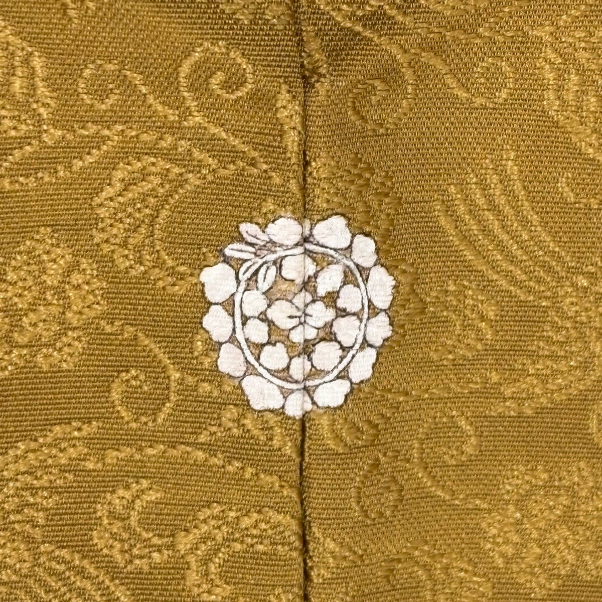美品】 付下げ 身丈156.5cm 裄丈63cm S 袷 落款あり 華文 地紋 金彩