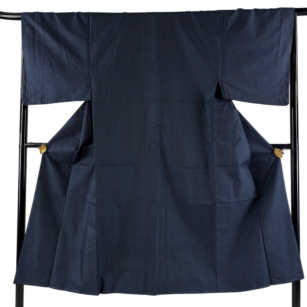 美品】 男着物 身丈144.5cm 裄丈67.5cm M 袷 アンサンブル 紬 亀甲絣