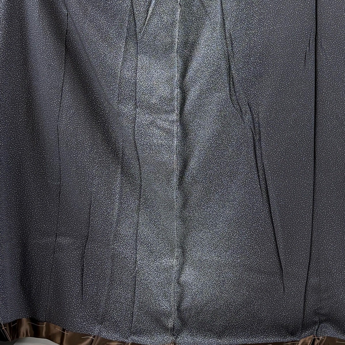 小紋 身丈172cm 裄丈69cm 未仕立て 仮絵羽 幾何学模様 灰紫 正絹 秀品