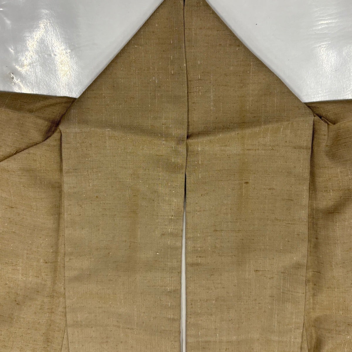 紬 身丈155.5cm 裄丈65.5cm M 袷 ベージュ 正絹 秀品｜中古・古着