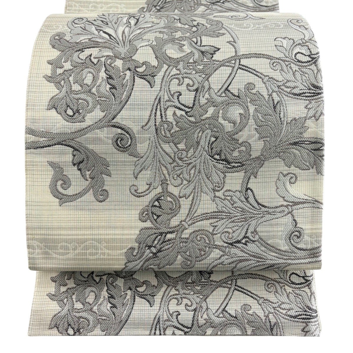 名古屋帯 秀品 夏帯 絽 千鳥 水面 金彩 クリーム 正絹｜中古・古着