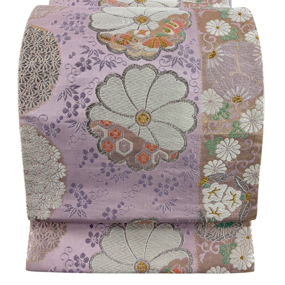 袋帯 秀品 洛風 辻が花 箔 小豆色 六通 正絹｜中古・古着・リサイクル