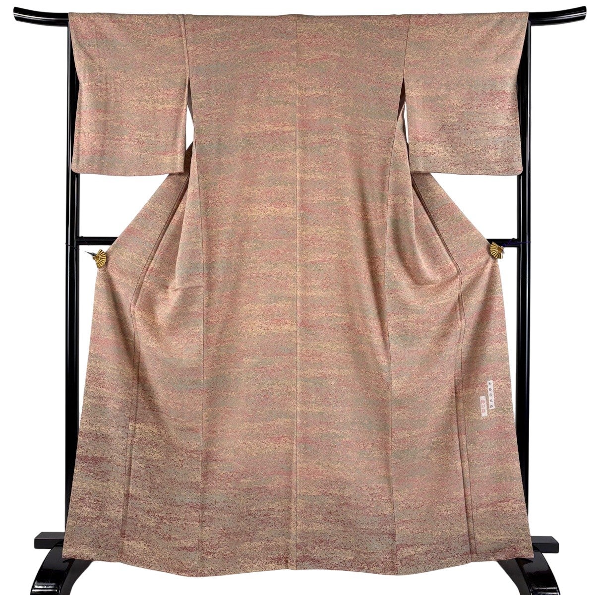 美品】 付下げ 身丈163.5cm 裄丈65.5cm M 袷 加藤唐九郎 落款あり 幾何