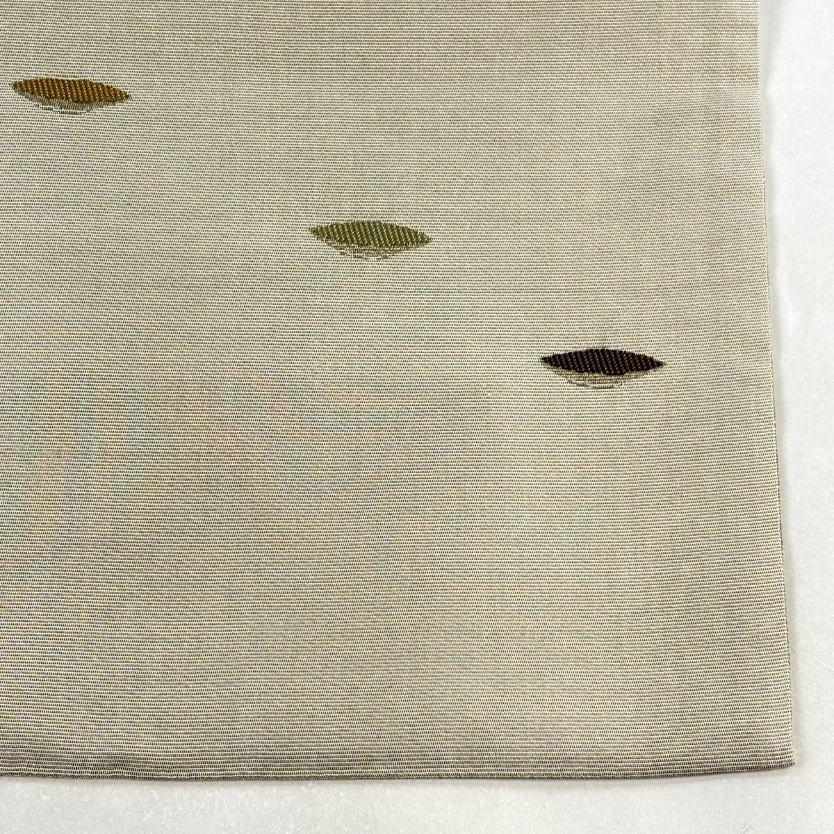 美品】 名古屋帯 逸品 落款あり 瓢箪 動物 金糸 灰茶 正絹｜中古・古着