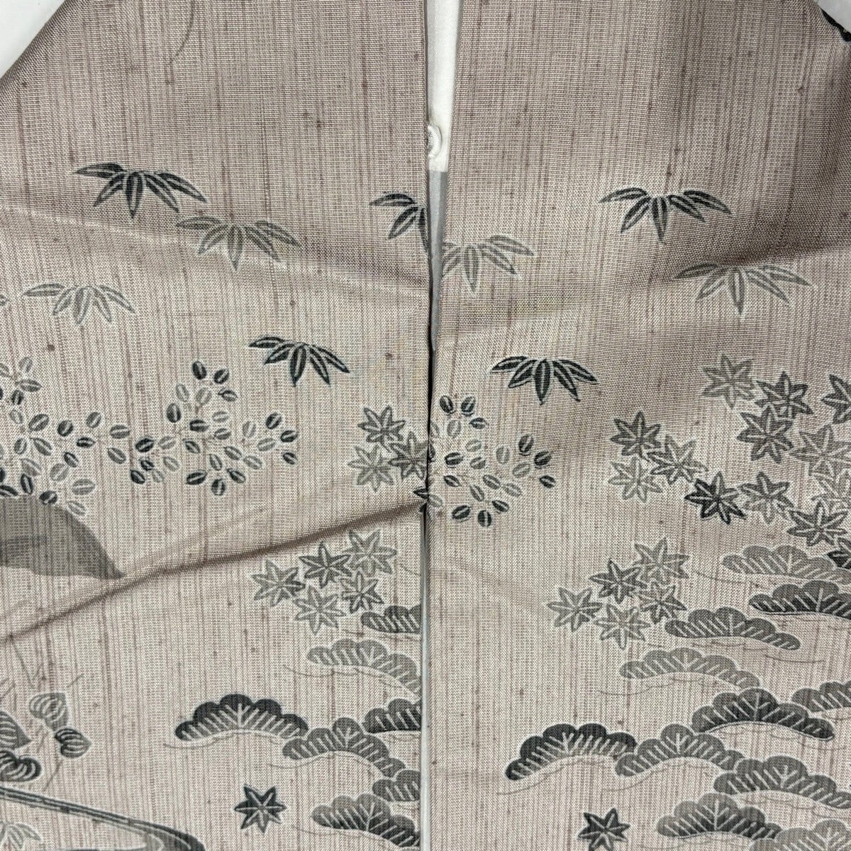 美品】 訪問着 身丈162cm 裄丈66cm M 袷 川村久太郎 紬地 落款あり
