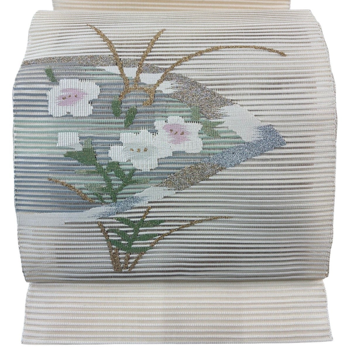 美品】 名古屋帯 秀品 夏帯 絽 松葉仕立て 八寸名古屋帯 トンネル
