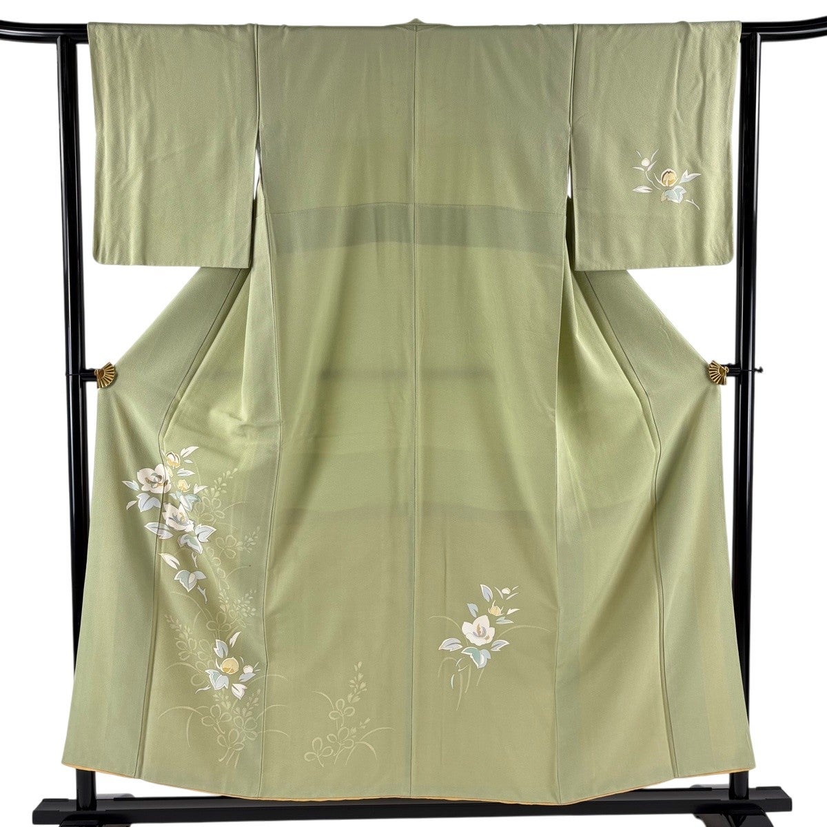 さ*ん様 付下げ　源氏　百人一首　正絹　154cm 美品】 付下げ 身丈154.5cm 裄丈62cm S 紗絽袷 菖蒲 銀彩 濃紫 正絹