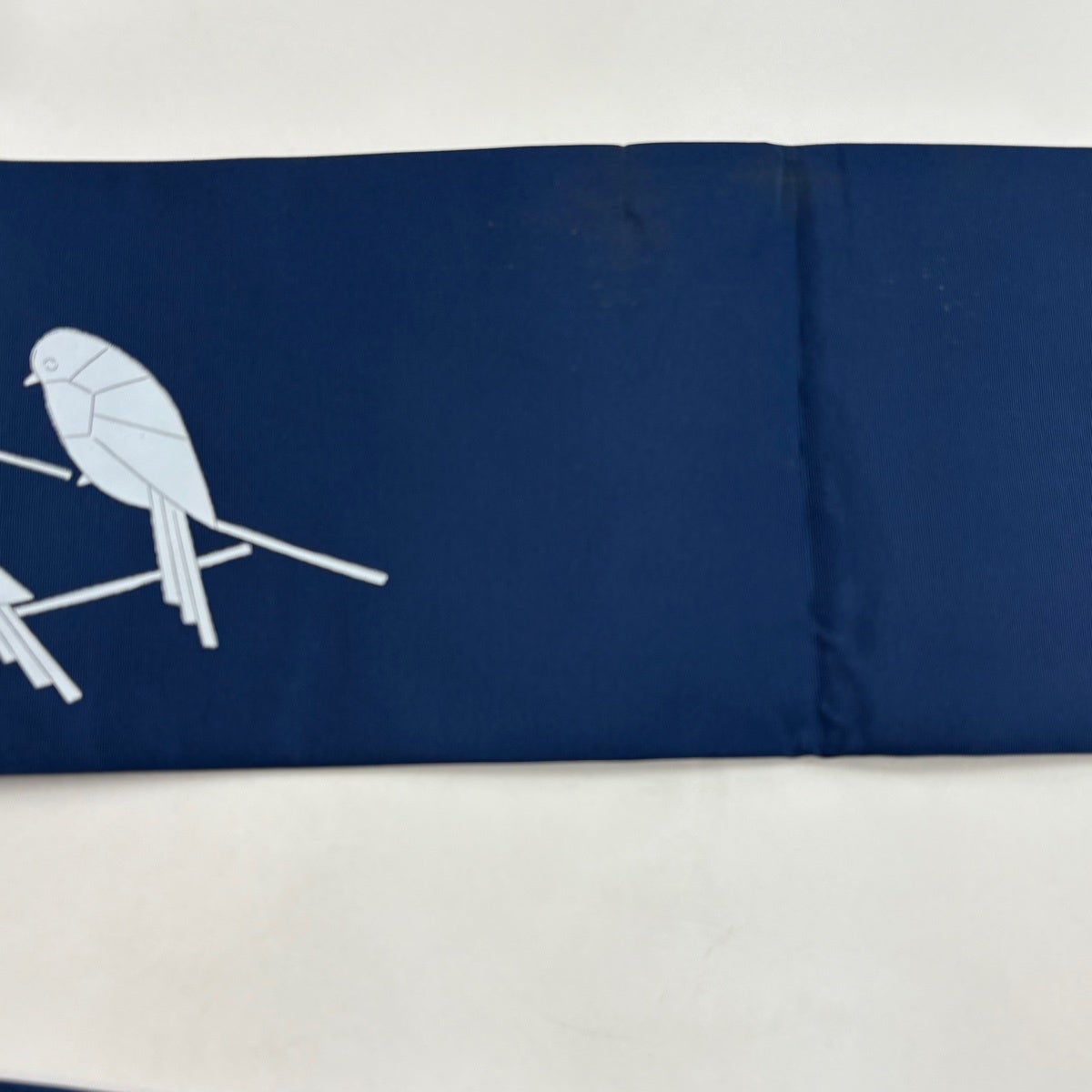 名古屋帯 優品 鳥 濃紺 正絹｜中古・古着・リサイクル着物通販