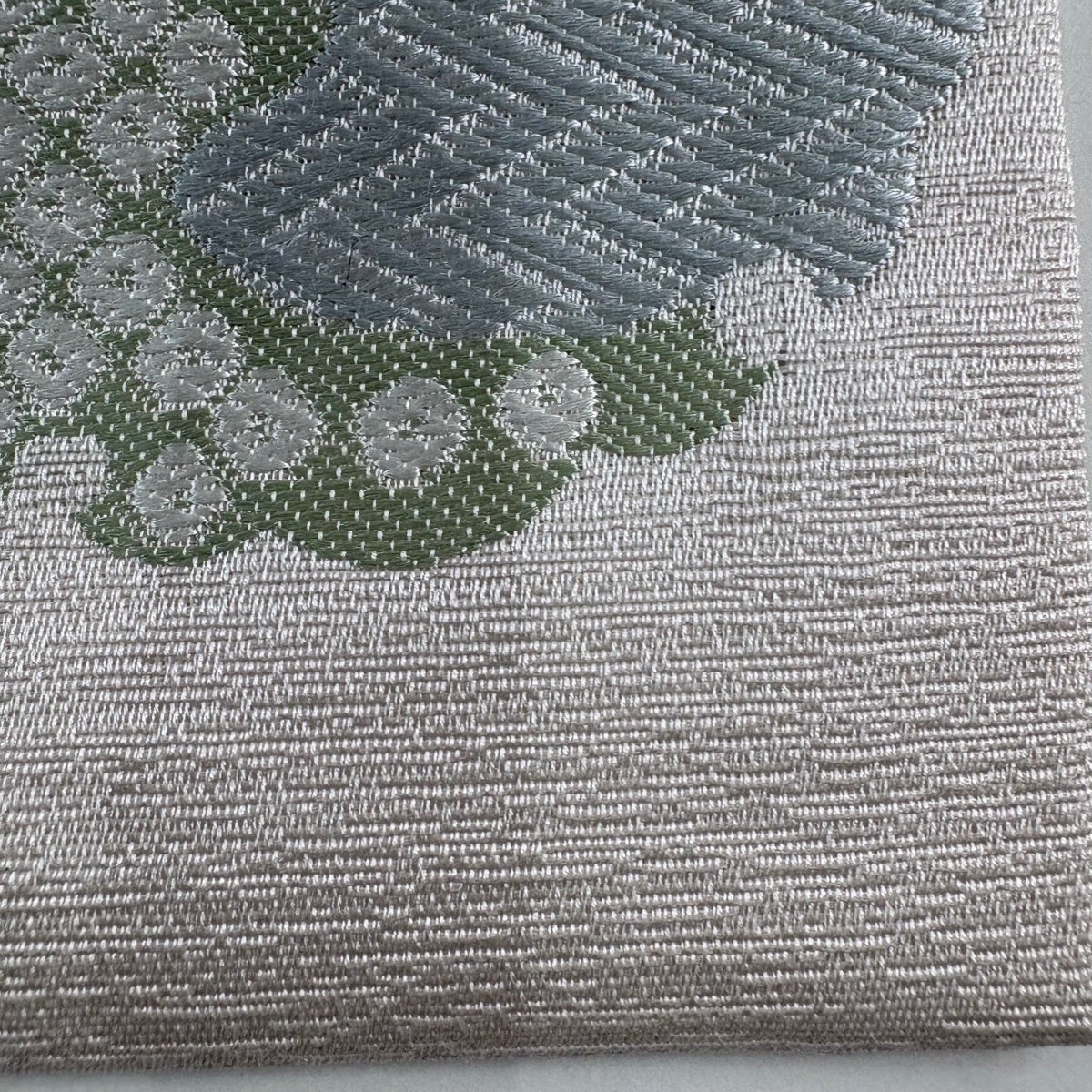 美品】 名古屋帯 逸品 雪輪 うさぎ 薄ピンク 正絹｜中古・古着