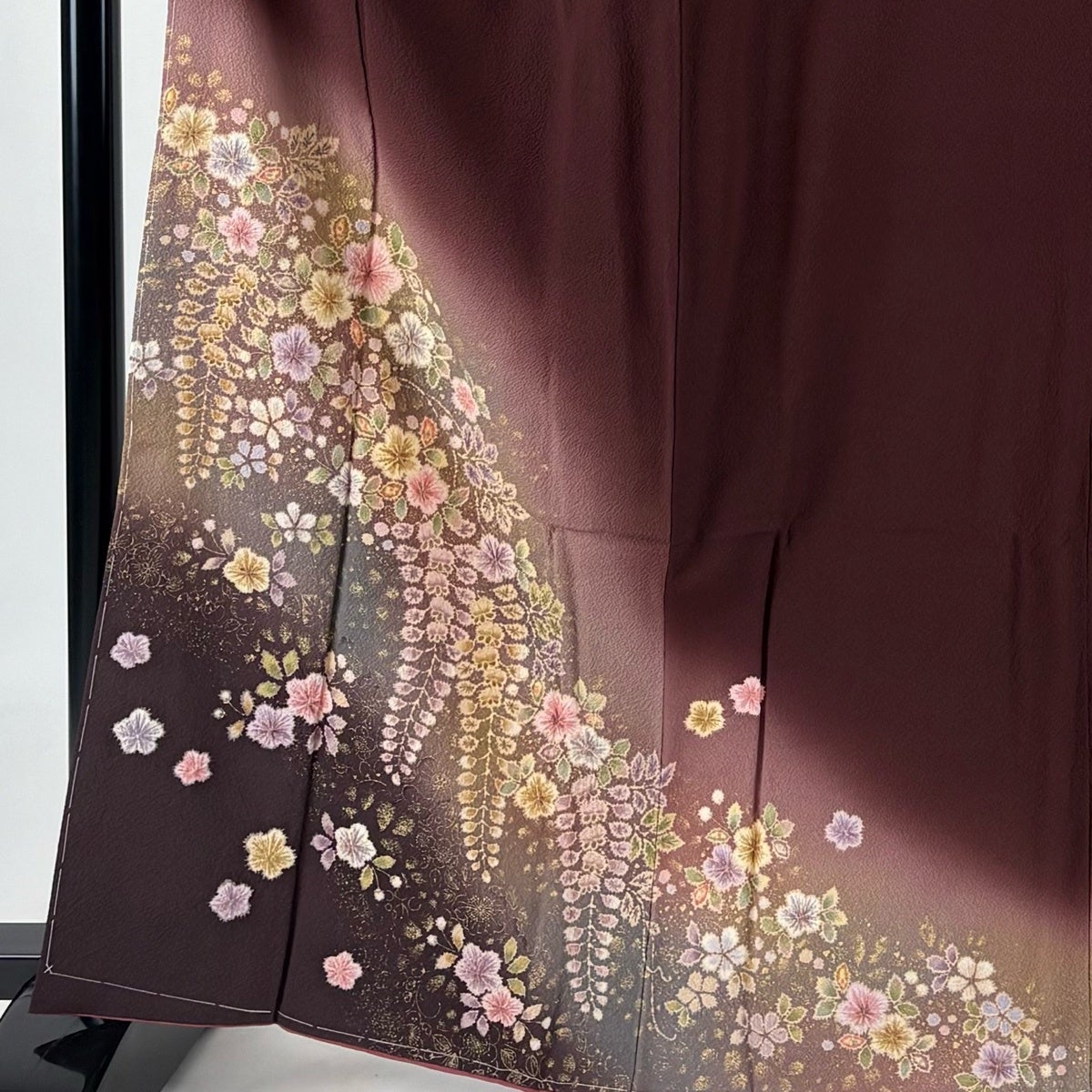 付下げ 身丈163.5cm 裄丈68cm L 袷 翠山工房 やまと 落款あり 辻が花