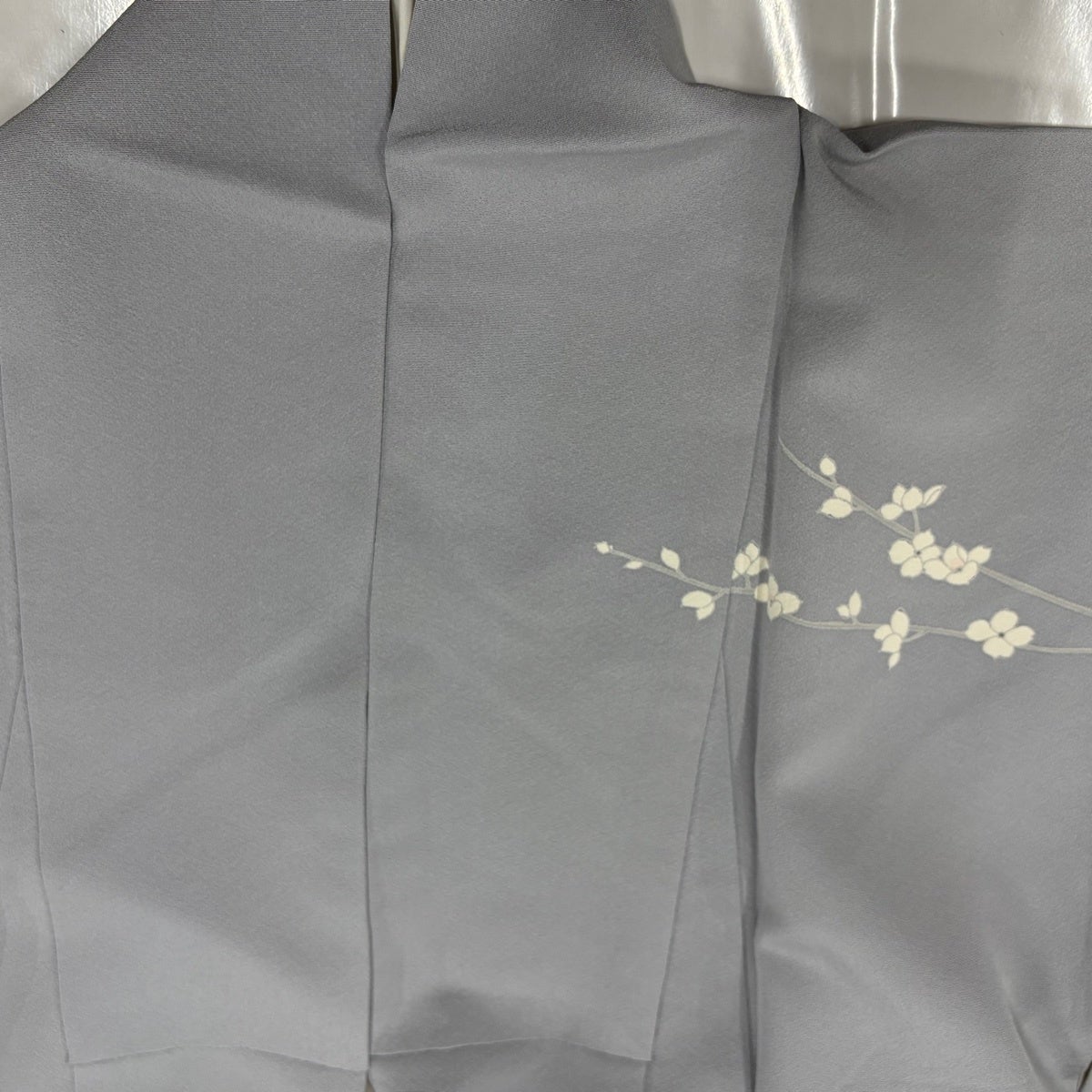 訪問着 身丈159cm 裄丈61.5cm S 袷 落款あり 桜 枝花 染め分け ぼかし