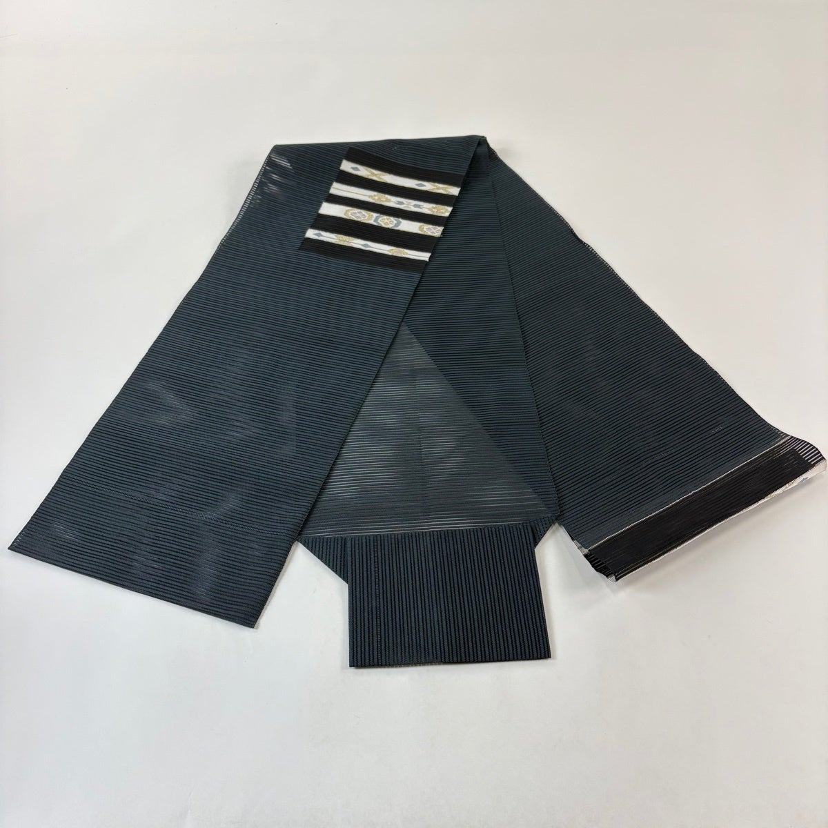 美品】 名古屋帯 秀品 夏帯 八寸名古屋帯 松葉仕立て トンネル仕立て