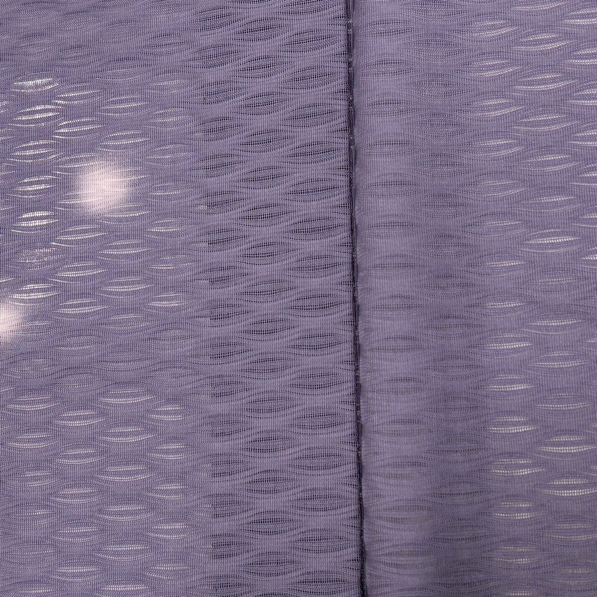 小紋 身丈158.5cm 裄丈63cm S 薄物 蛍ぼかし 紫 正絹 秀品｜中古・古着