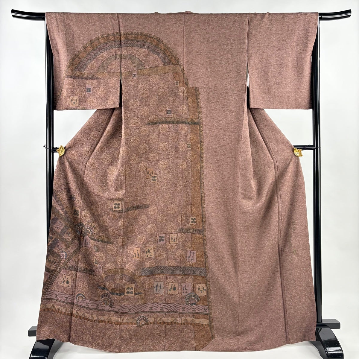 訪問着 美品 秀品 168cm 66cm 正絹