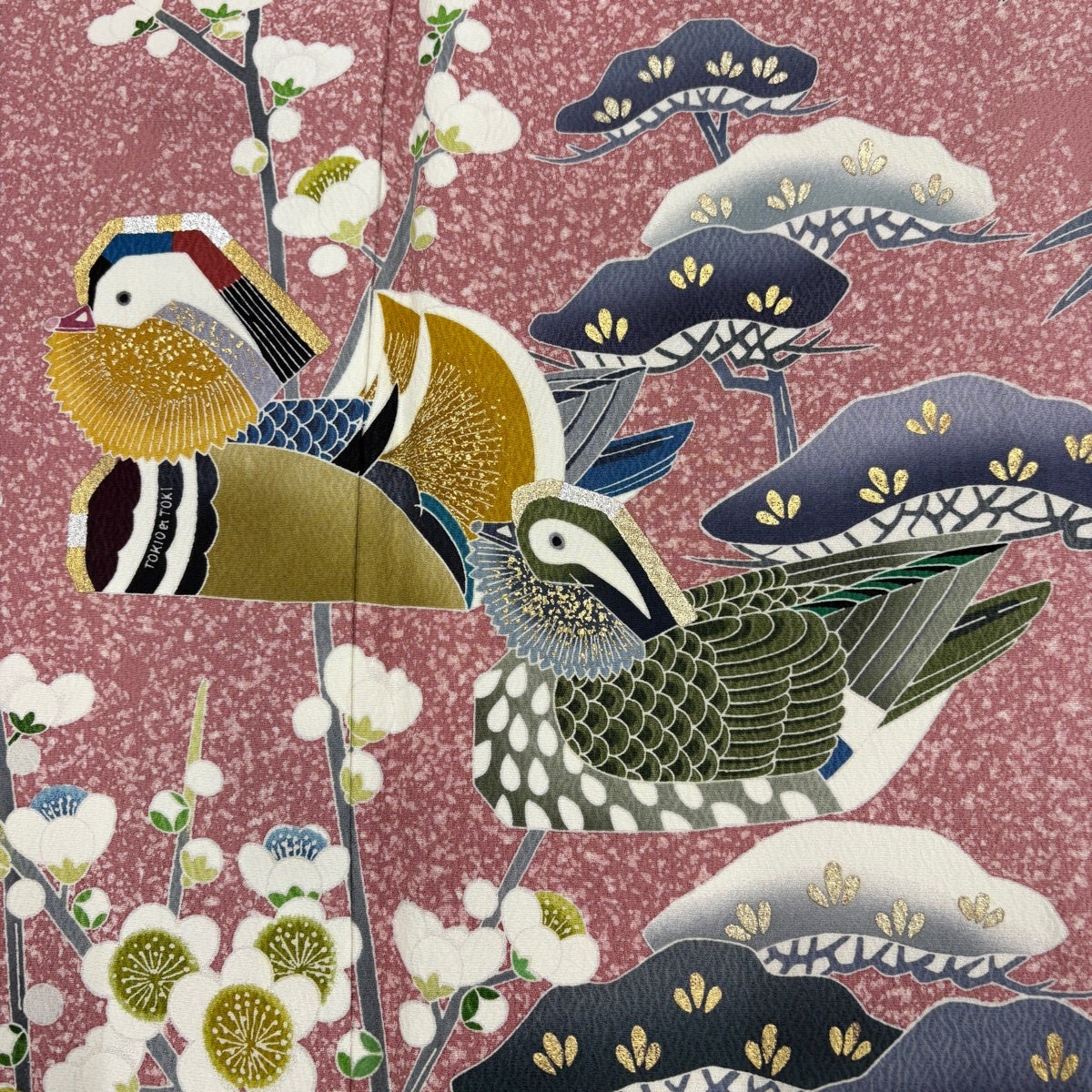 美品】 訪問着 身丈166.5cm 裄丈67.5cm L 袷 TOKIO et TOKI 落款あり