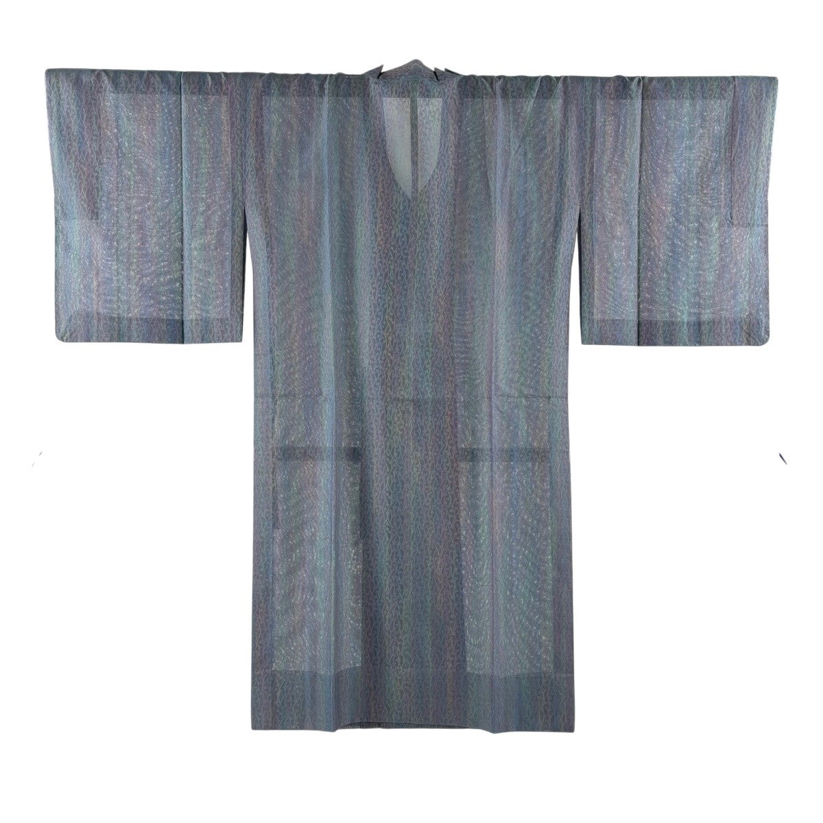 道行 身丈94cm 裄丈65cm M 和装コート 角衿 縦縞 幾何学 ぼかし 薄小豆 道行 身丈94cm 裄丈65cm M 和装コート 角衿 縦縞 幾何学 ぼかし 薄小豆
