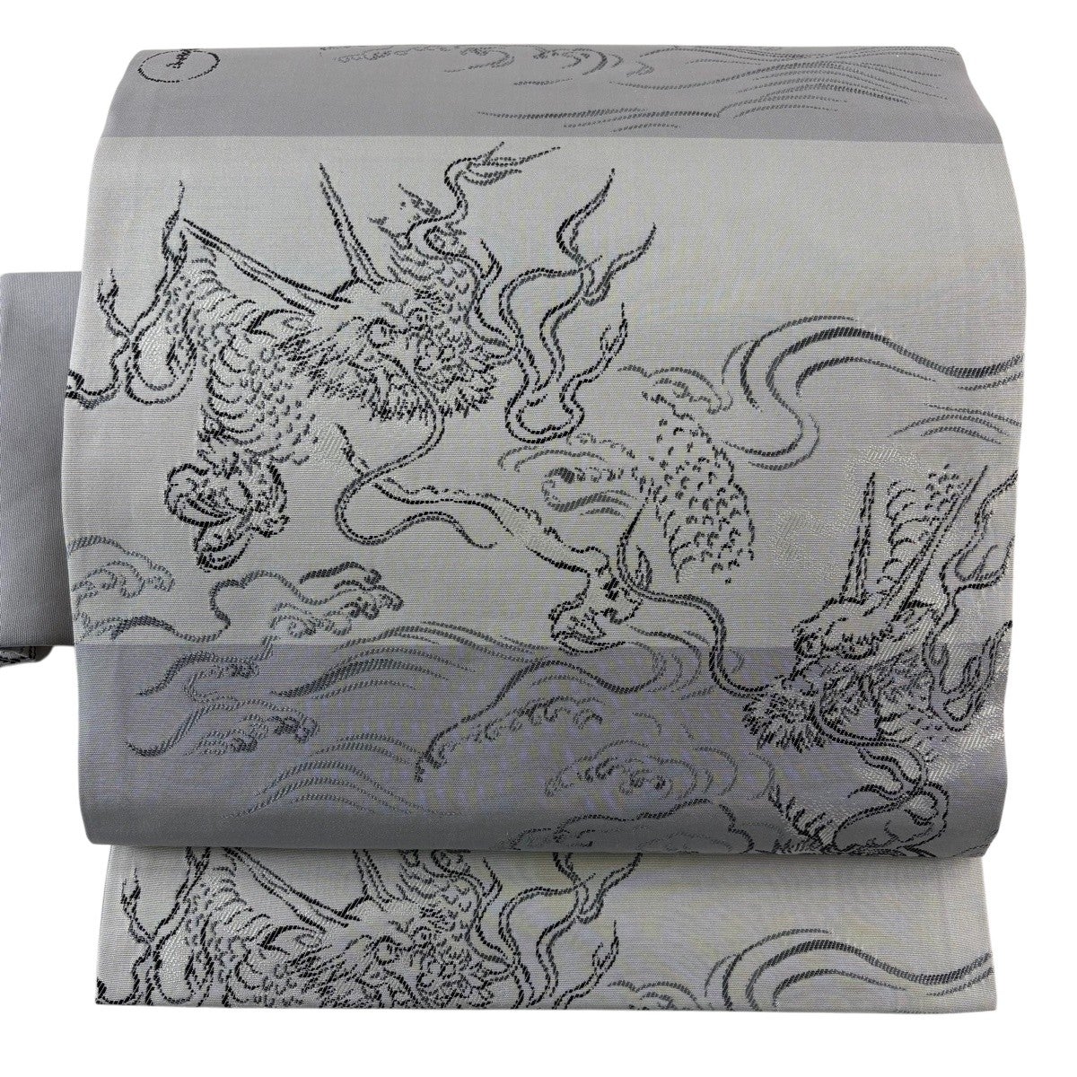 美品】 袋帯 逸品 龍村平蔵 落款あり 本袋 鶴壽金華山文錦 箔 オレンジ
