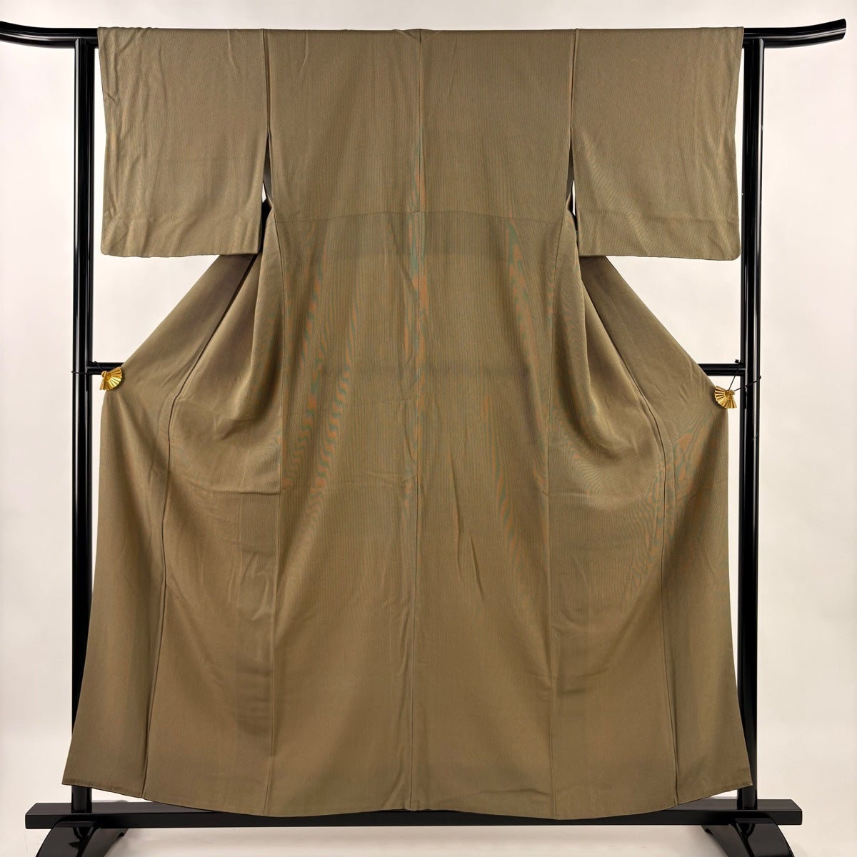 江戸小紋 身丈157.5cm 裄丈63.5cm S 袷 万筋 小豆色 正絹 秀品｜中古