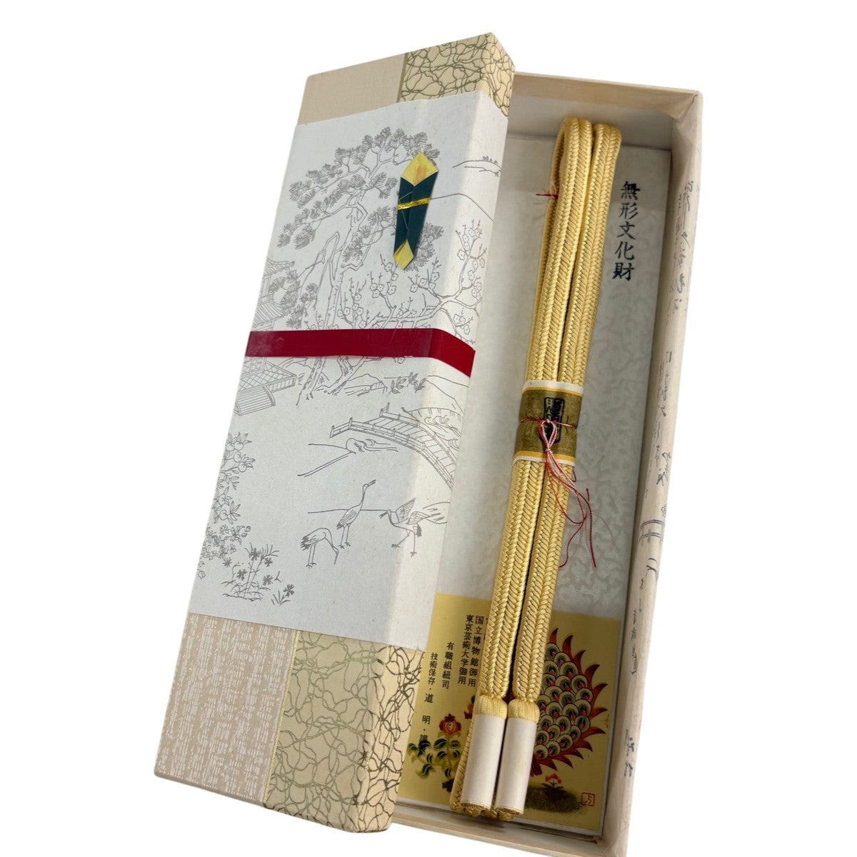 帯締め 名品 無形文化財 有職組紐 道明 水色 正絹 和装小物｜中古