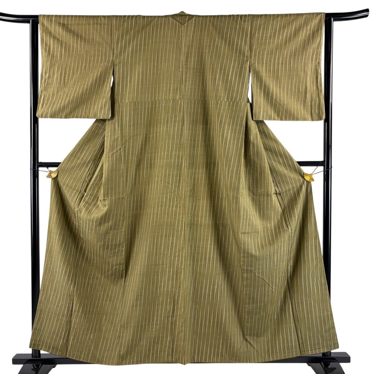 美品】 訪問着 身丈160.5cm 裄丈65cm M 袷 袋帯セット 落款あり 雫 斜