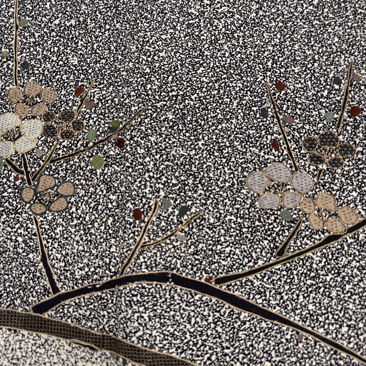 美品】 訪問着 身丈152.5cm 裄丈67cm M 袷 川村久太郎 落款あり 枝梅