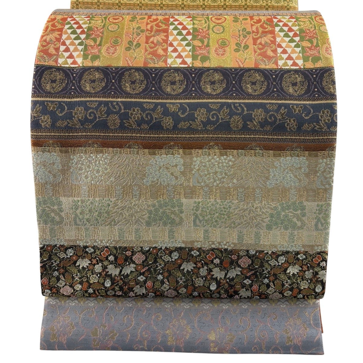 最終価格】 77%OFF 【美品】 袋帯 秀品 関西仕立て 松竹梅 鶴 金糸