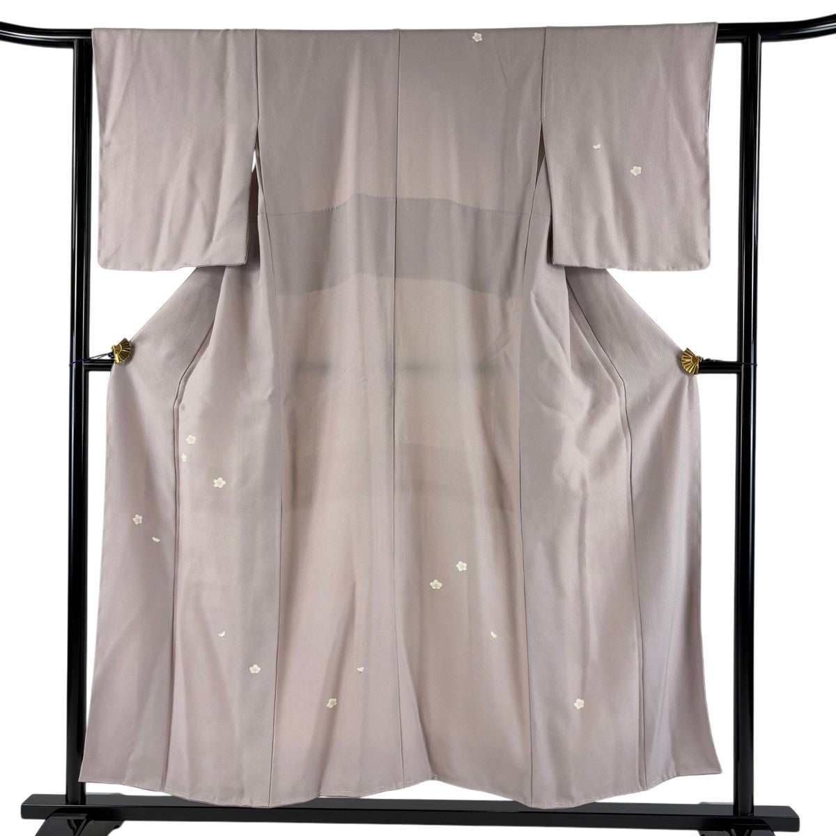 付下げ 身丈152cm 裄丈61cm S 袷 梅 金彩 薄紫 正絹 秀品｜中古・古着