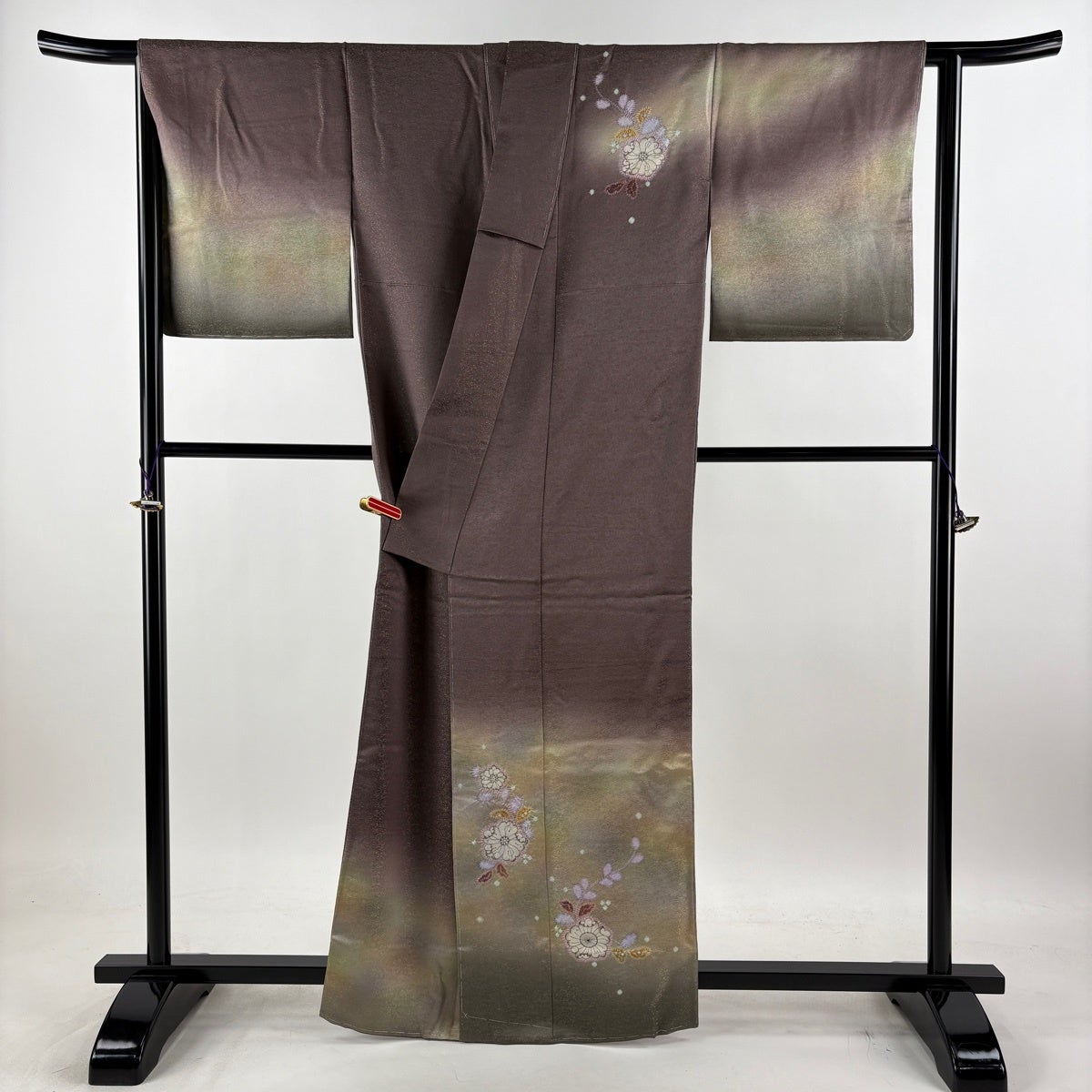 美品】 付下げ 身丈160cm 裄丈65.5cm M 袷 久保田一竹工房 落款あり