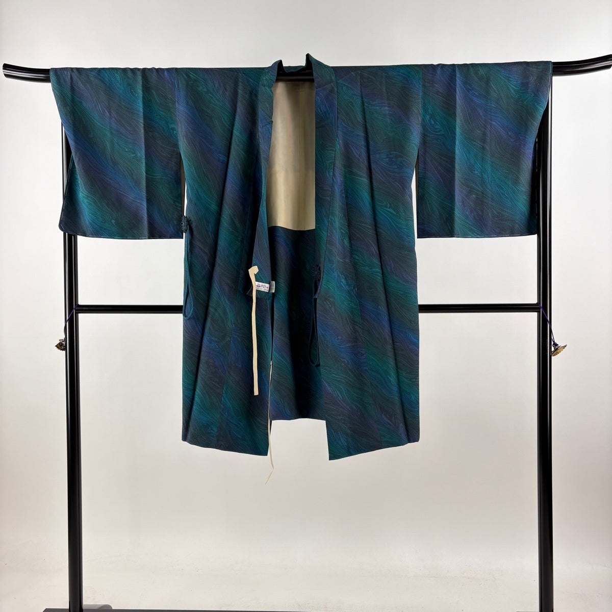 美品】 道中着 身丈101.5cm 裄丈68.5cm L 和装コート 着物衿 やまと