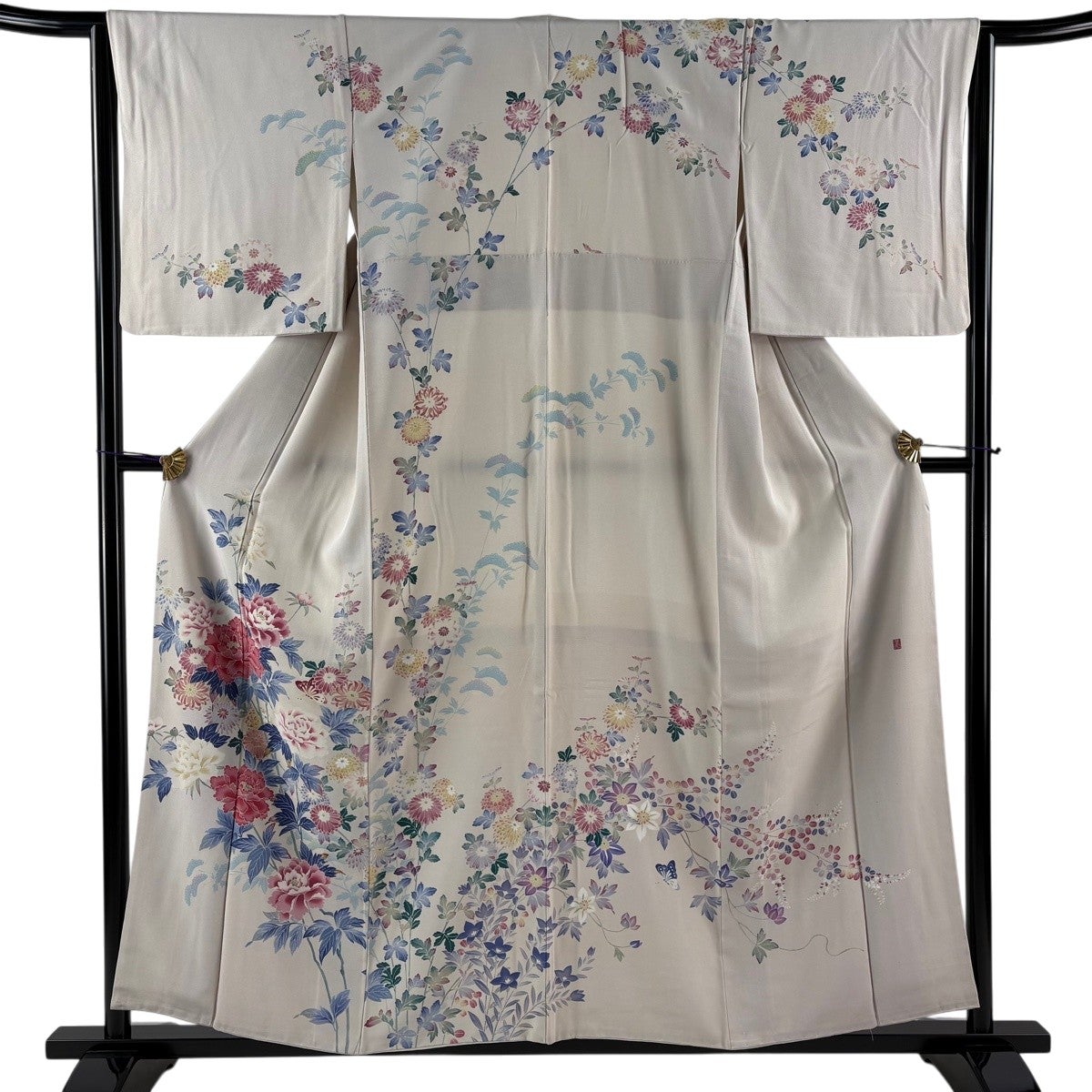 暈し染め 金彩 逸品 訪問着 友禅 正絹 ベストストア日本一受賞店！□花