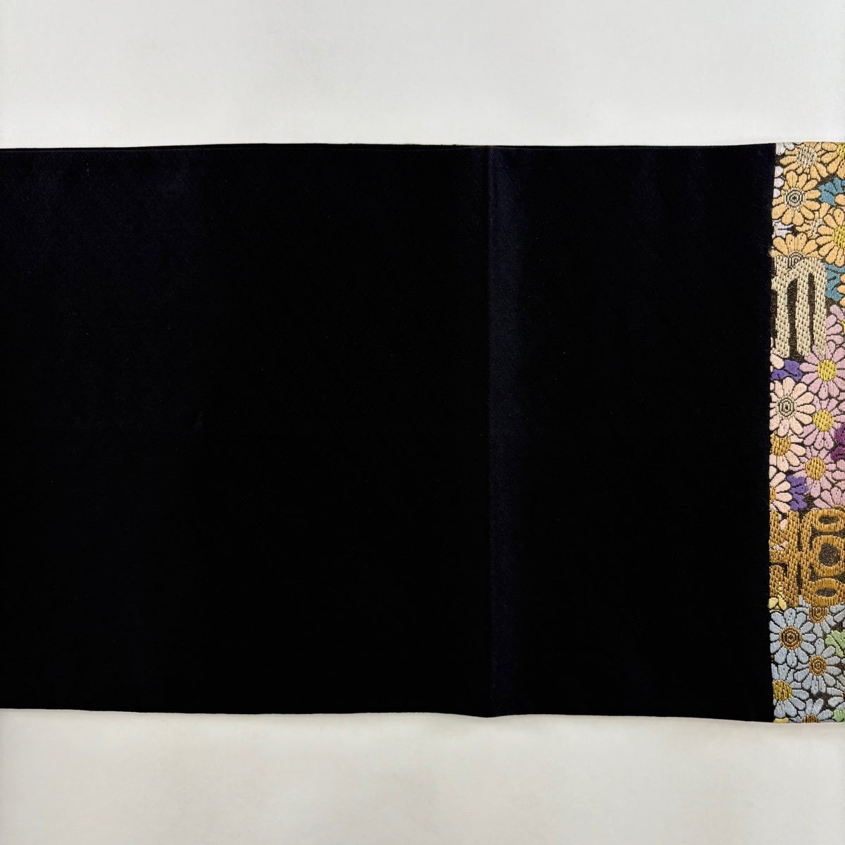 美品】 袋帯 名品 草木染 ますいわ屋 小菊福寿文 文字文 金糸 百色唐織