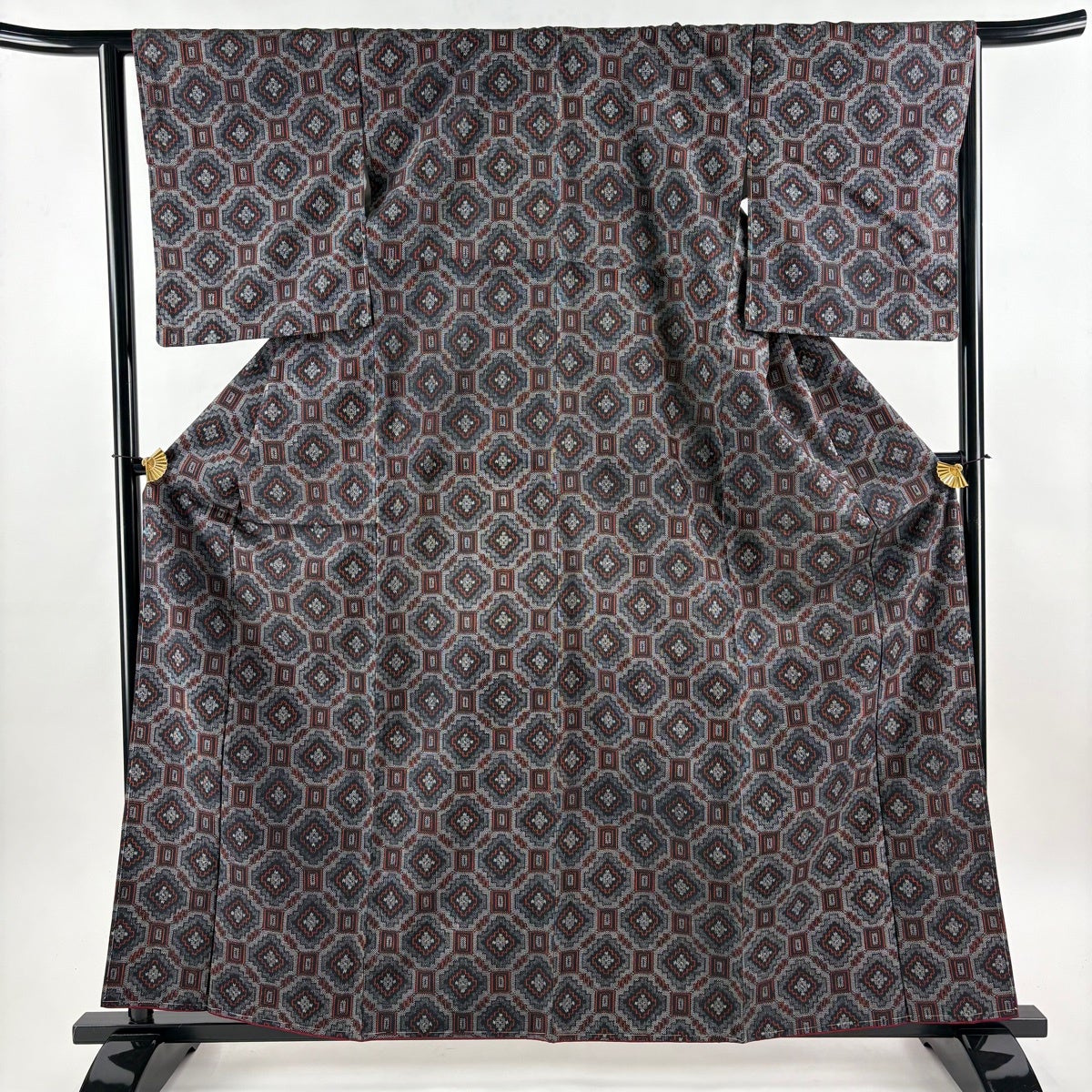 紬 身丈164cm 裄丈66cm 正絹 名品 【中古】 美品】 紬 身丈164cm 裄丈66.5cm 正絹 名品 【中古】の通販 by
