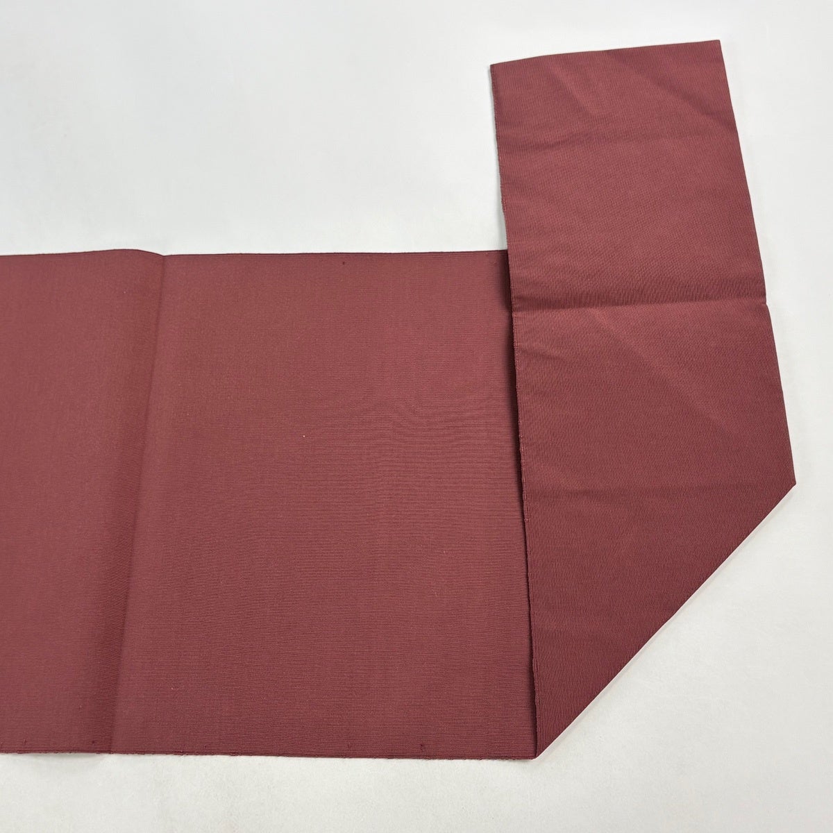 名古屋帯 名品 松葉仕立て 八寸名古屋帯 動物 霞 小豆色 正絹｜中古