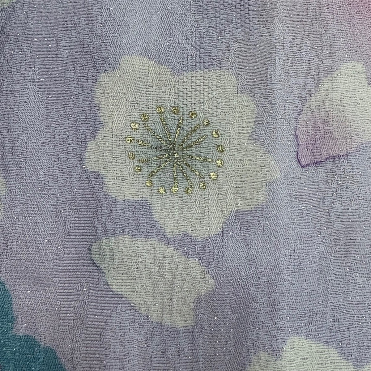 振袖 名品 身丈164cm 裄丈68.5cm 正絹 【中古】 30%OFF 振袖 身丈164cm 裄丈71.5cm L 袷 桜 菊 箔 金彩 ピンク 正絹