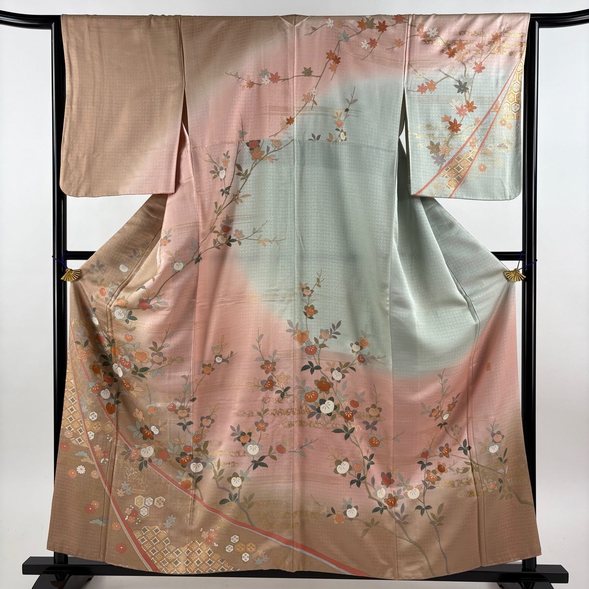 訪問着 身丈170cm 裄丈67.5cm 正絹 名品 【中古】 訪問着 身丈170cm 裄丈67cm 正絹 名品 中古 訪問着 身丈170cm 裄丈