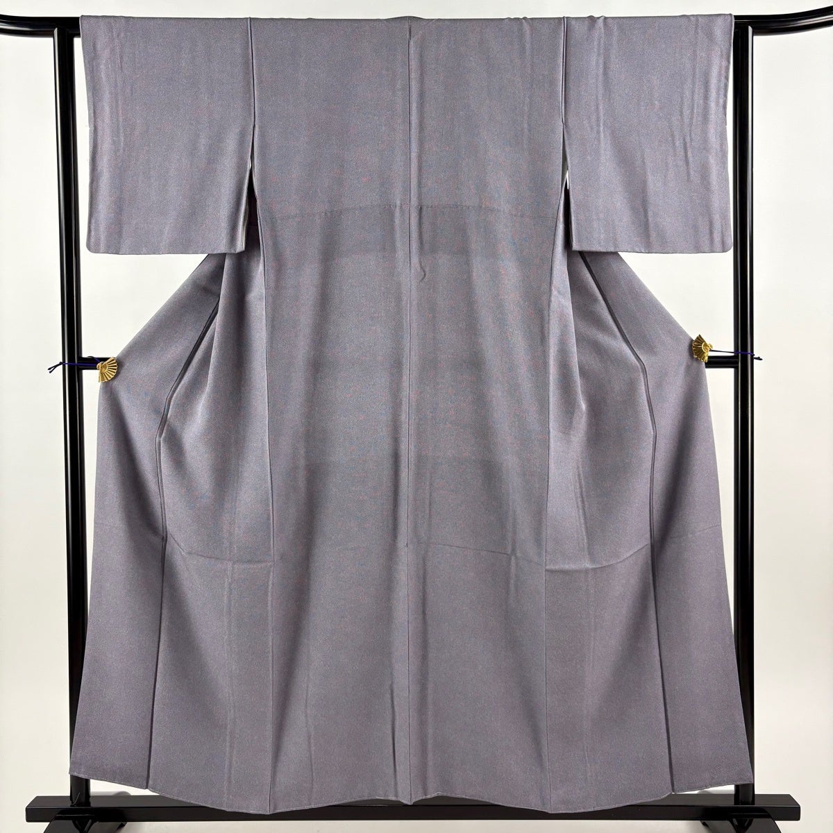 「縁」150ｃｍ～156ｃｍ 夏物 駒絽 鮫 江戸小紋 正絹 Ｃ０７５ 江戸小紋 身丈156cm 裄丈64cm M 袷 鮫 紺色 正絹 秀品｜中古・古着