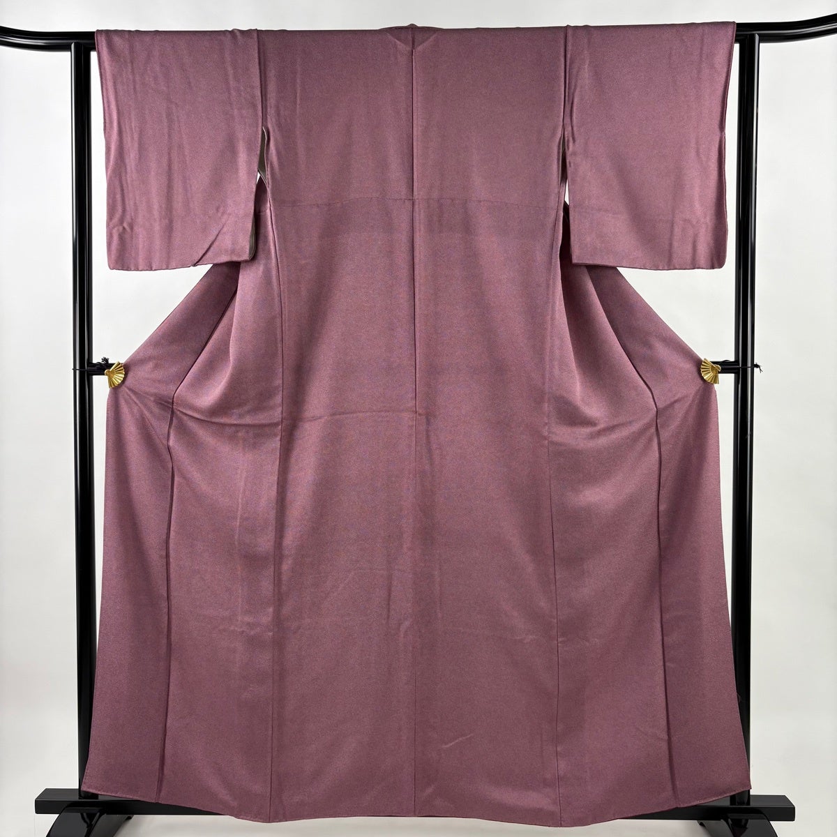 美品】 江戸小紋 身丈158.5cm 裄丈65cm M 袷 鮫 本草木染 赤紫 正絹