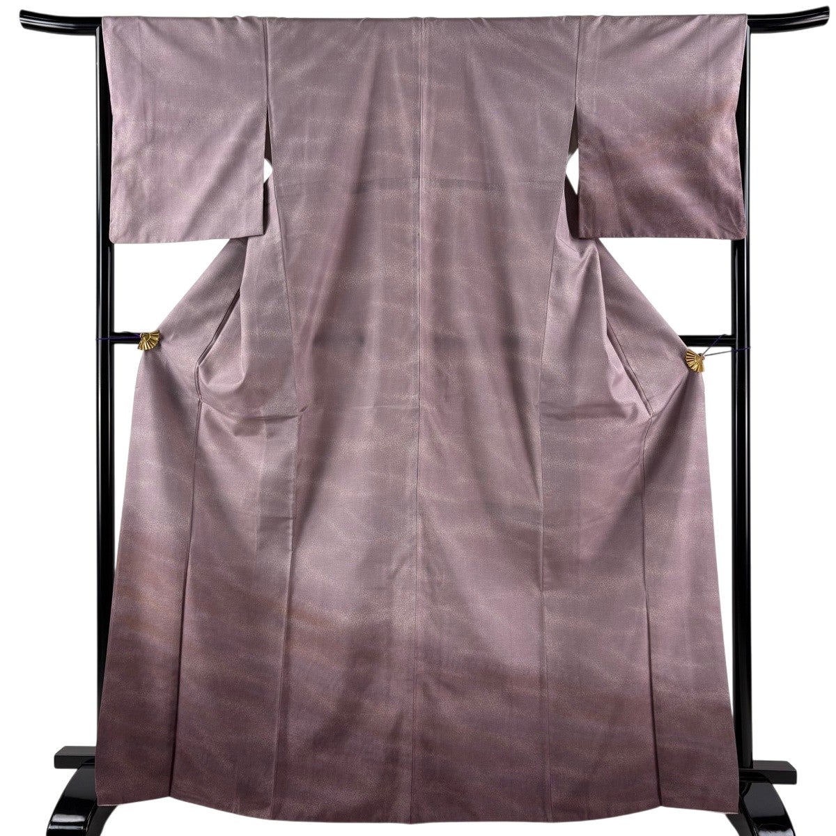 美品】 付下げ 身丈161.5cm 裄丈64cm M 袷 紬地 芝 薄小豆 正絹 名品