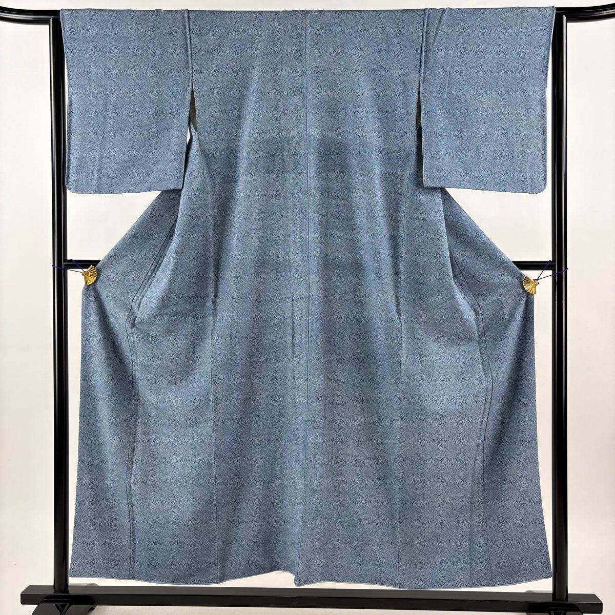 江戸小紋 身丈156cm 裄丈64cm M 袷 鮫 紺色 正絹 秀品｜中古・古着
