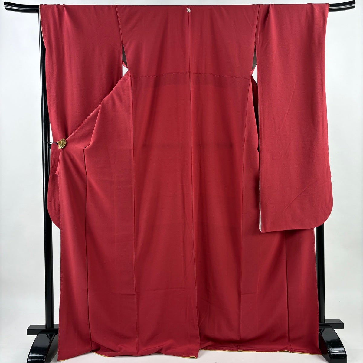 振袖 身丈174cm 裄丈69cm L 袷 茜色 正絹 秀品 一つ紋｜中古・古着
