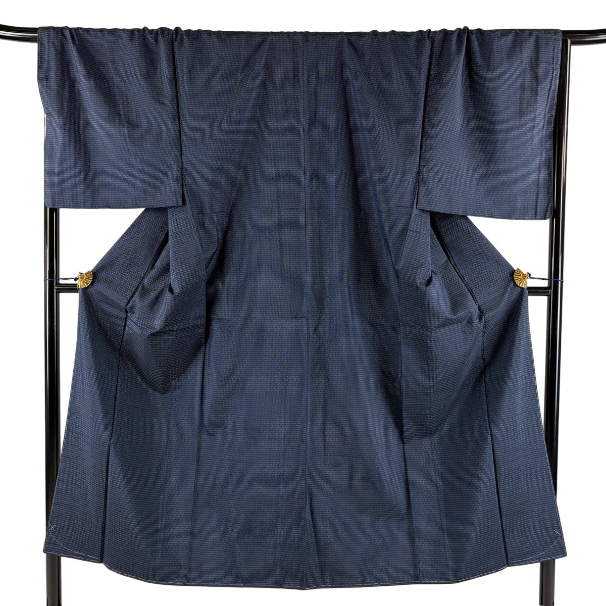 美品】 男着物 身丈148cm 裄丈72.5cm M 袷 大島紬 アンサンブル やまと