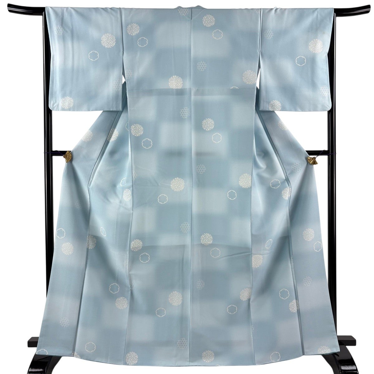 美品】 小紋 身丈163cm 裄丈66.5cm M 袷 名古屋帯セット 洗える着物 菊