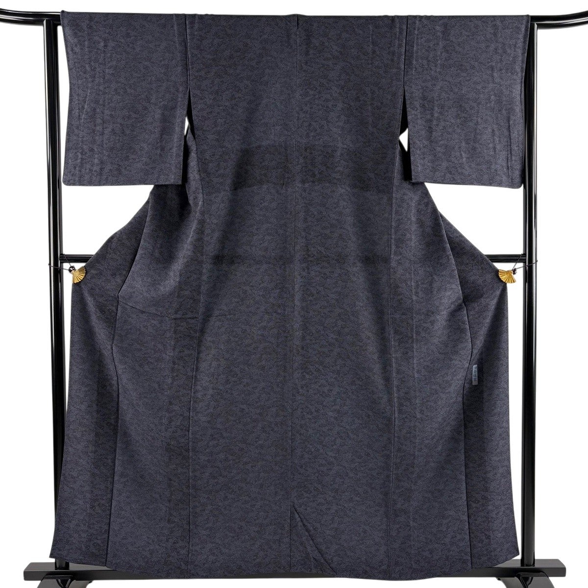 美品】 江戸小紋 身丈169cm 裄丈68.5cm L 単衣 角通し 鶯色 正絹 名品