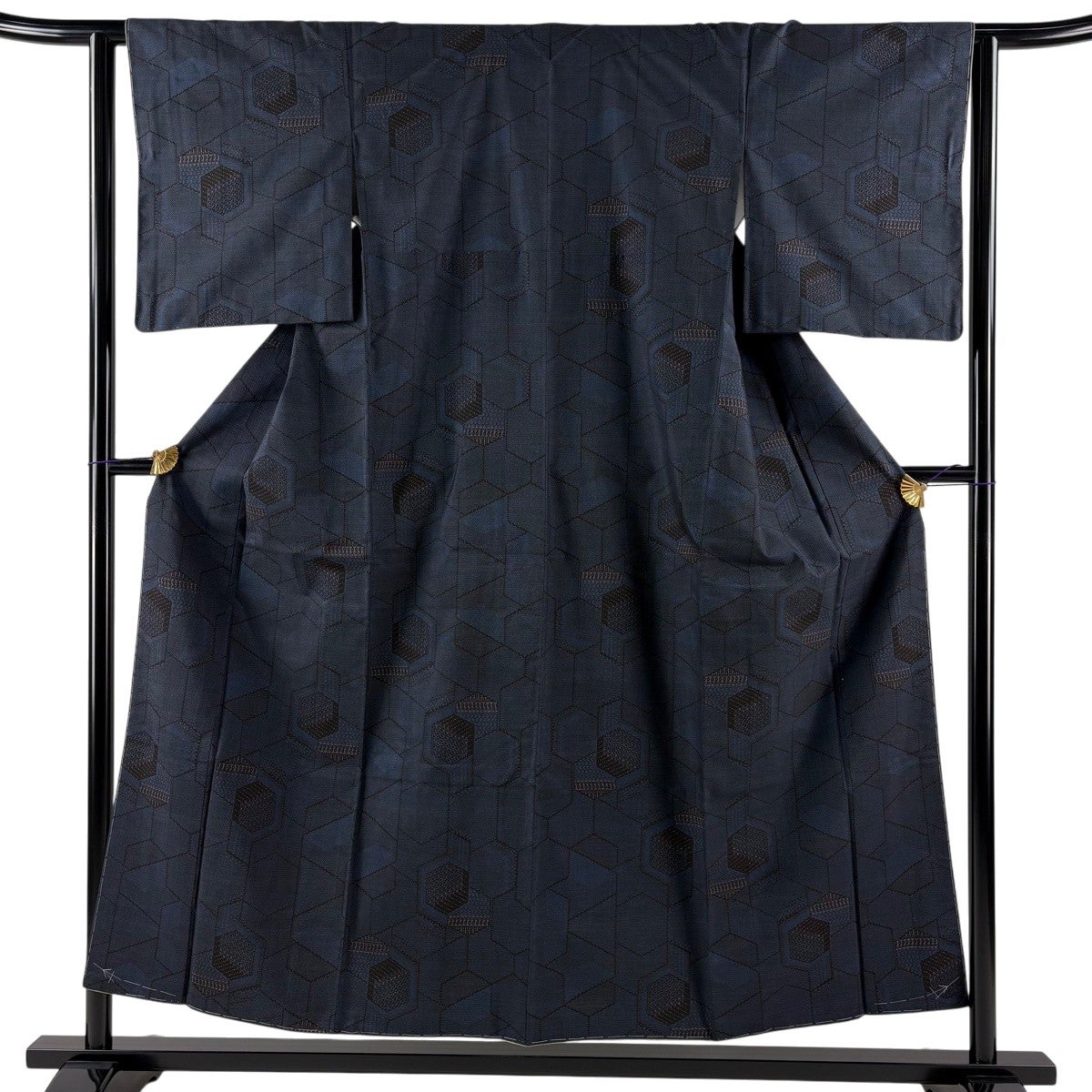 美品】 大島紬 身丈154.5cm 裄丈62.5cm S 袷 純泥染 やまと 証紙あり
