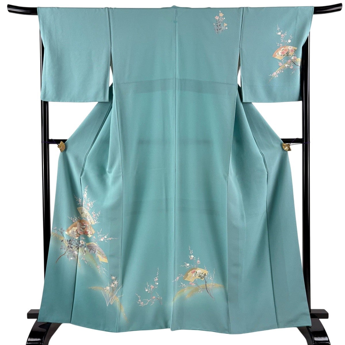 の*こ様 【美品】付下げ 気品纏う草花意匠　丈164.5cm裄丈68.5cm22 付下げ 身丈163.5cm 裄丈68cm L 袷 草花 刺繍 絞り 薄紫 正絹 秀品